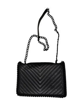 Aldo Black Quilted Chain Strap Crossbody Bag